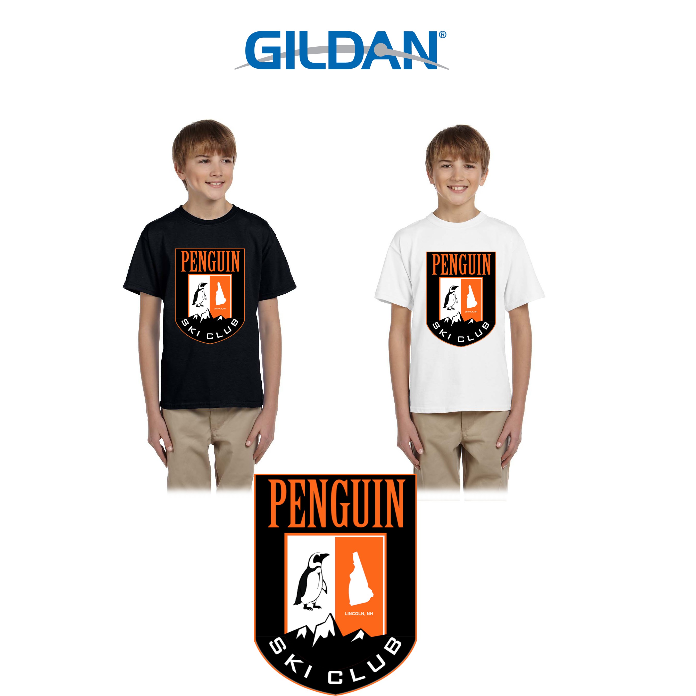 Penguin Ski Club Gildan Youth Ultra Cotton® 6 oz. T-Shirt