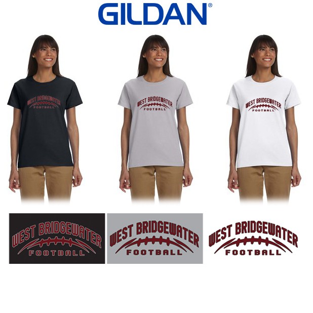 West Bridgewater Youth Football (& Cheer) Association Gildan Ladies' Ultra Cotton® T-Shirt, Special Edition Logo