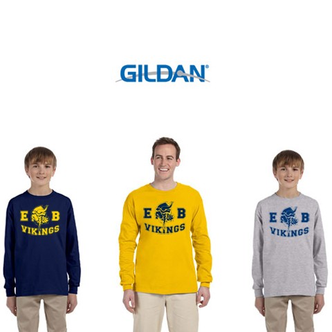 East Bridgewater Central School Gildan Ultra Cotton® 6 oz. Long-Sleeve T-Shirt