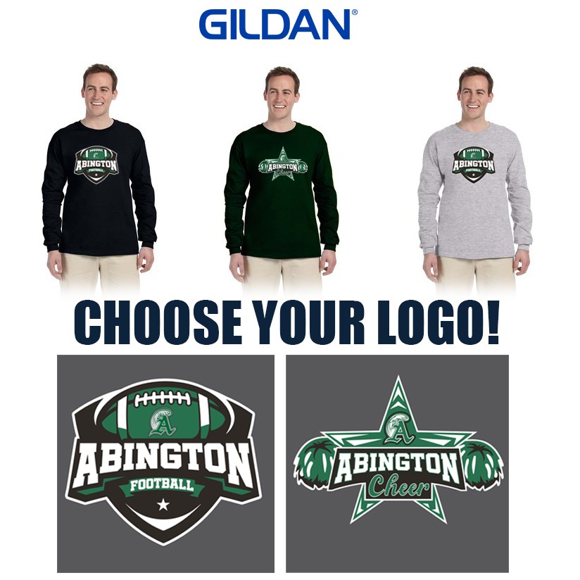 Abington Youth Football & Cheer Gildan Adult Ultra Cotton® 6 oz. Long-Sleeve T-Shirt (ADULT)