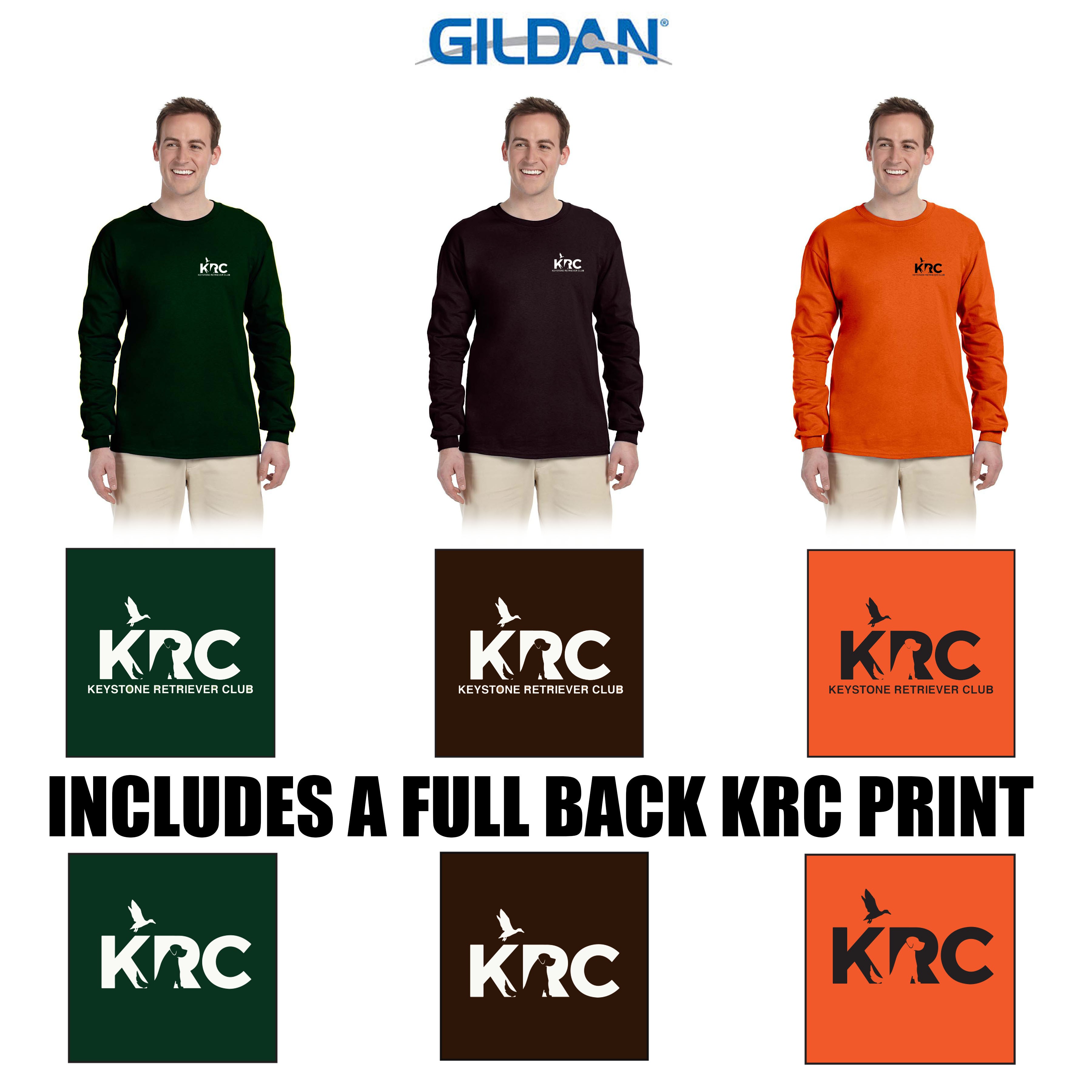 Keystone Retriever Club Gildan Adult Ultra Cotton® 6 oz. Long-Sleeve T-Shirt