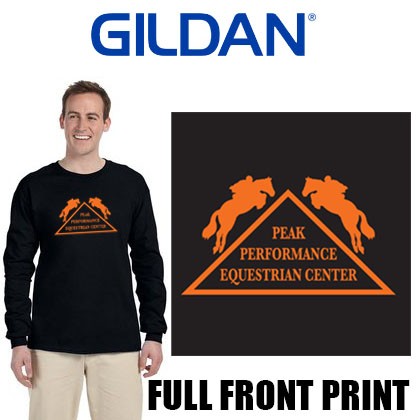 Peak Performance Equestrian Center Gildan Adult Ultra Cotton® Long-Sleeve T-Shirt 