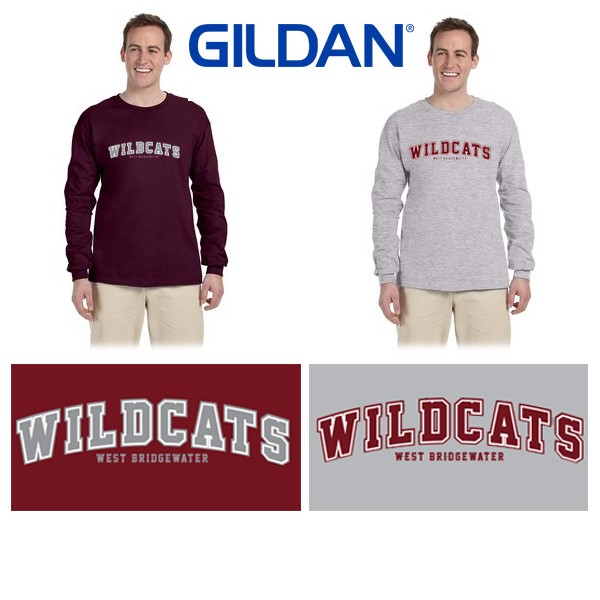 West Bridgewater Youth Football (& Cheer) Association Gildan Adult Ultra Cotton® Long-Sleeve T-Shirt 