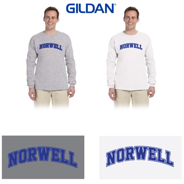 Norwell Vinal School Gildan Adult Ultra Cotton® Long-Sleeve T-Shirt (Or comparable), Adult Unisex/Mens