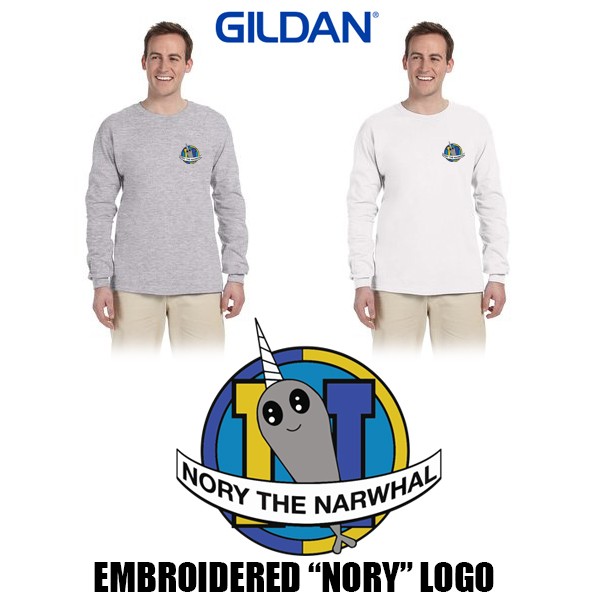 Norwell Vinal School “Nory” Gildan Adult Ultra Cotton® Long-Sleeve T-Shirt (Or comparable), Adult Unisex/Mens