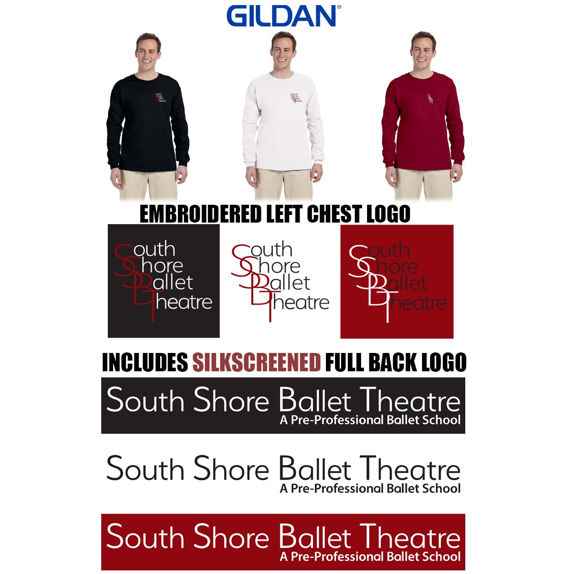 South Shore Ballet Theatre Gildan Adult Ultra Cotton® Long-Sleeve T-Shirt