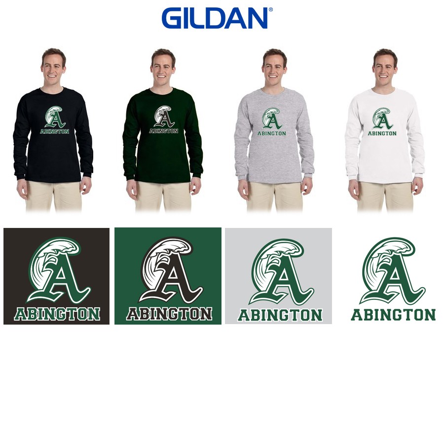 Abington Elementary & Middle School Greenwave Apparel Gildan Adult Ultra Cotton® Long-Sleeve T-Shirt, #G240
