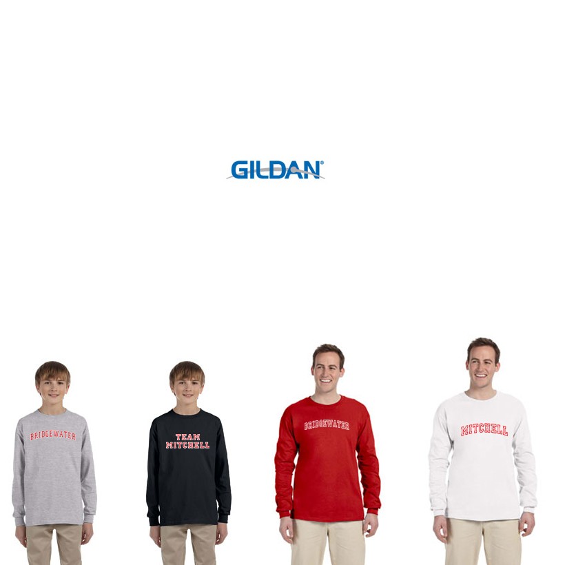 Mitchell Elementary & Bridgewater Town Apparel Gildan Ultra Cotton® 6 oz. Long-Sleeve T-Shirt