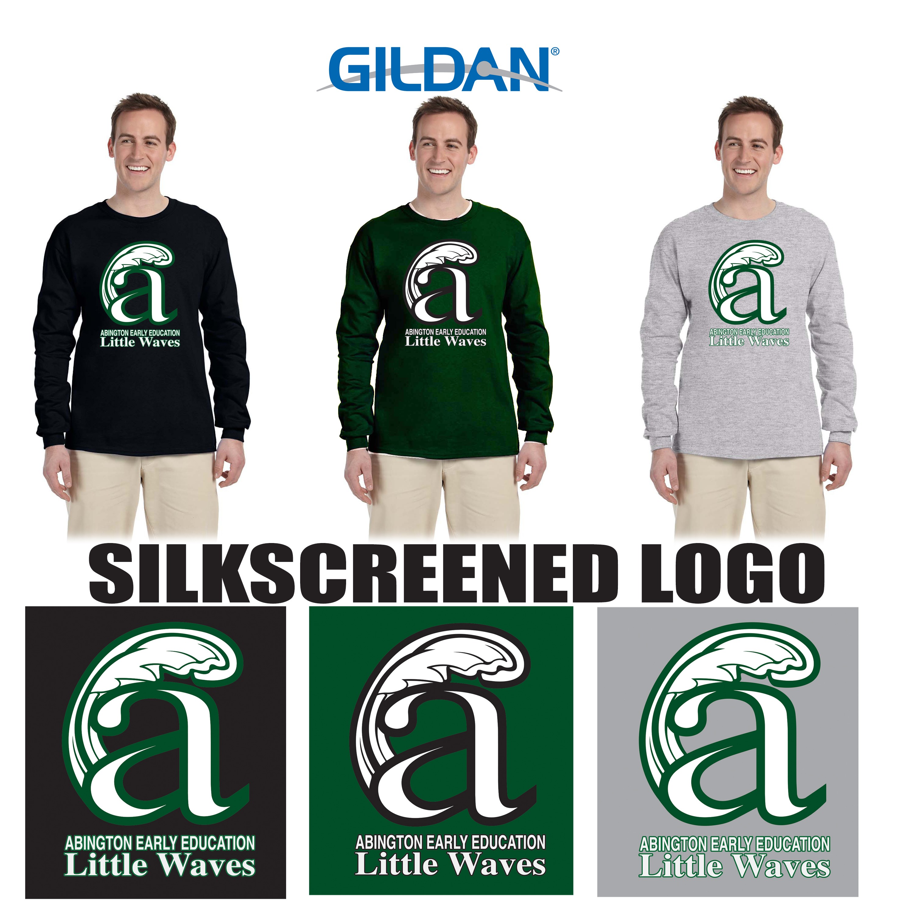 Abington Early Education Program PTO Little Waves Gildan Adult Ultra Cotton® 6 oz. Long-Sleeve T-Shirt