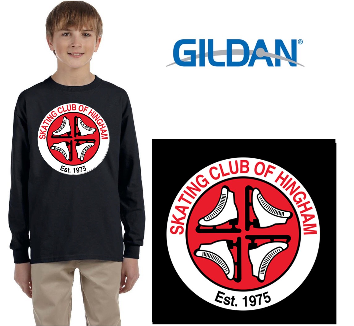 Skating Club of Hingham Gildan Youth Ultra Cotton® 6 oz. Long-Sleeve T-Shirt