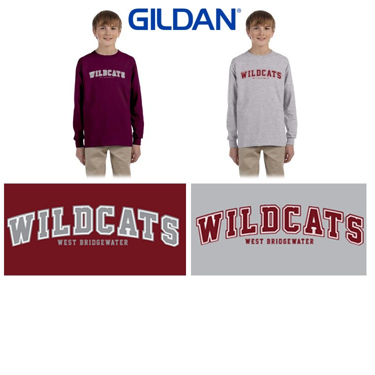 West Bridgewater Youth Football (& Cheer) Association Gildan Youth Ultra Cotton® Long-Sleeve T-Shirt 
