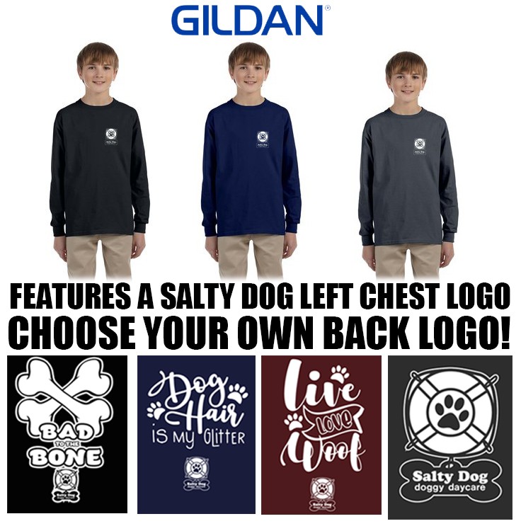 Salty Dog Doggy Daycare Gildan Youth Ultra Cotton® Long-Sleeve T-Shirt