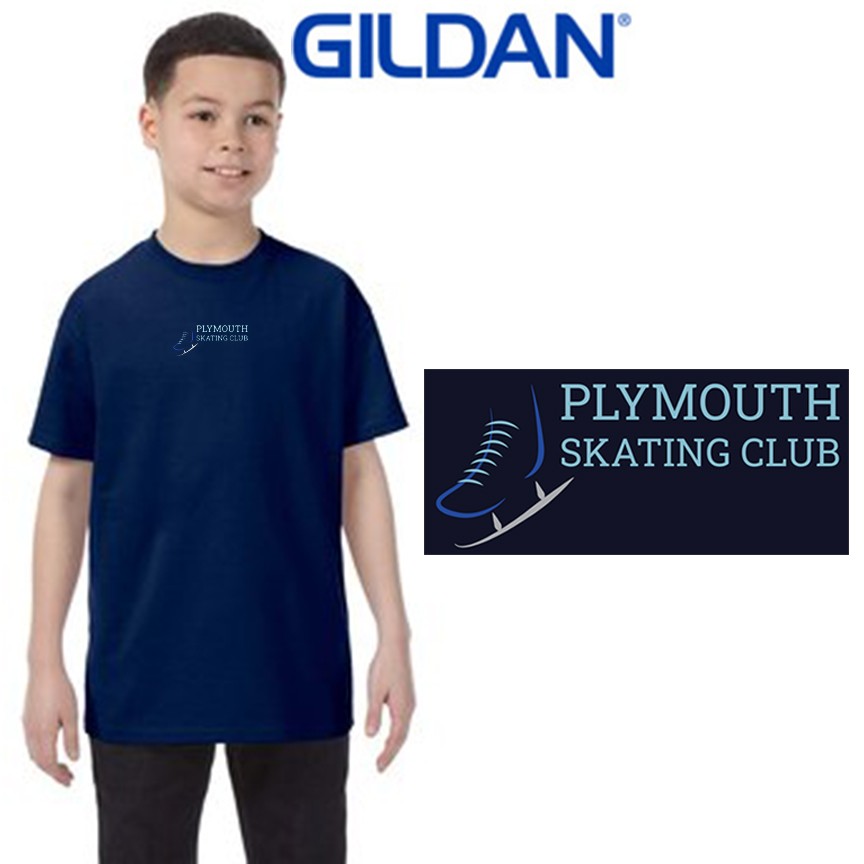 Plymouth Skating Club Gildan Youth Heavy Cotton™ T-Shirt, Youth Unisex Fit