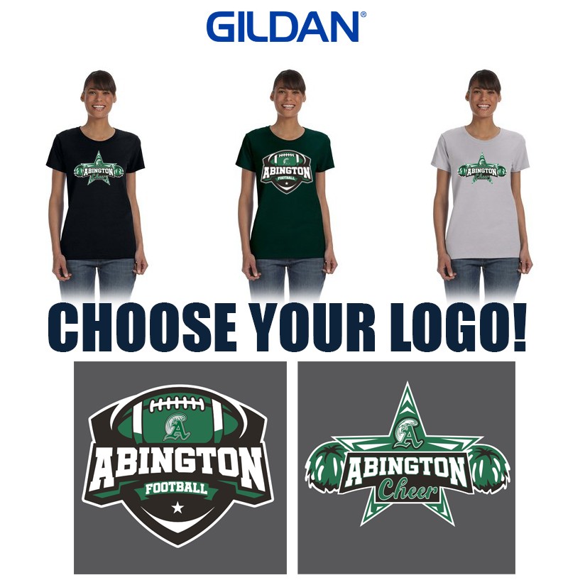 Abington Youth Football & Cheer Gildan Ladies' Heavy Cotton™ Short Sleeve T-Shirt (LADIES)