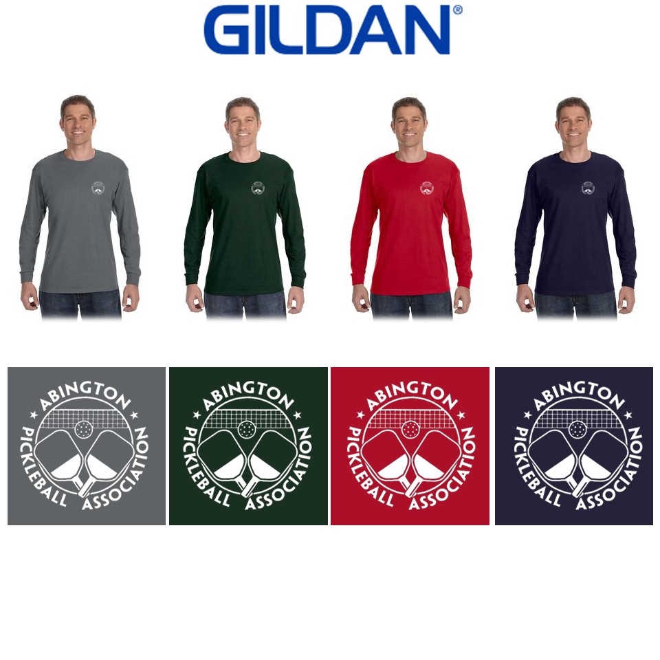Abington Pickleball Gildan Adult Heavy Cotton™ Long-Sleeve T-Shirt, Silkscreened