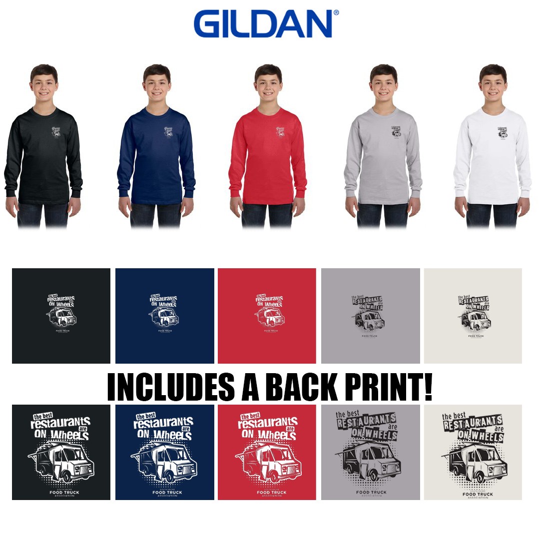 South Shore Food Truck Association SSFTA Gildan Youth Heavy Cotton™ Long-Sleeve T-Shirt, Youth