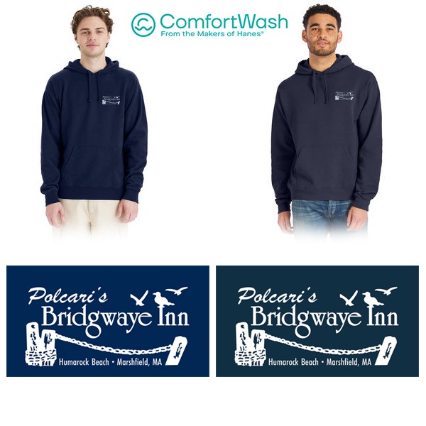 Bridgwaye Inn ComfortWash by Hanes Unisex Pullover Hooded Sweatshirt, Embroidered