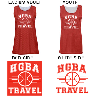 Hingham Girls Basketball Travel Team Exclusive Badger Ladies Adult & Youth Unisex Mesh Reversible Tank (Pinnies)