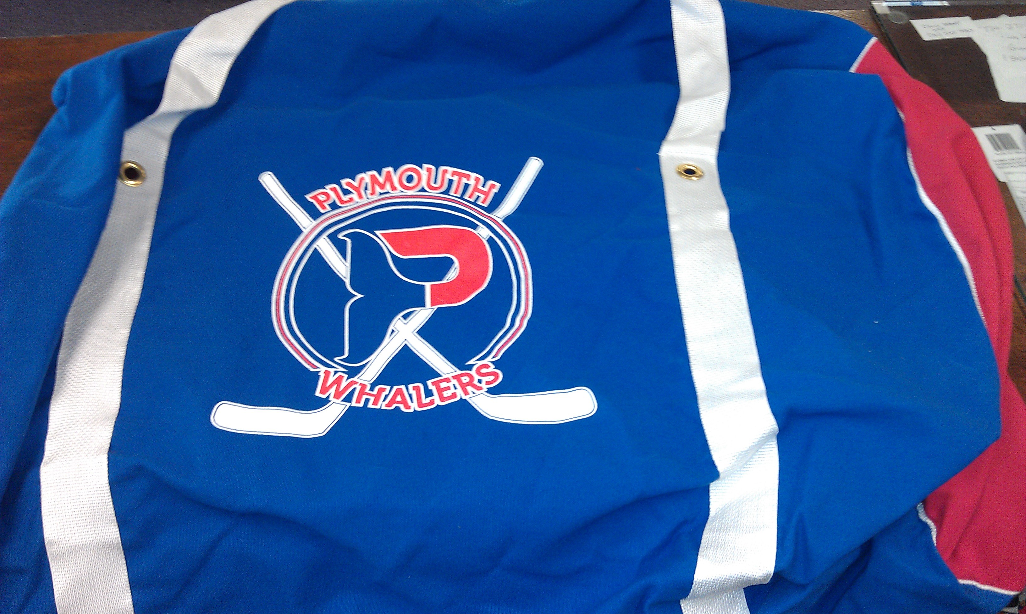 Plymouth Whalers Hockey Nessi Brand Hockey Players Bag