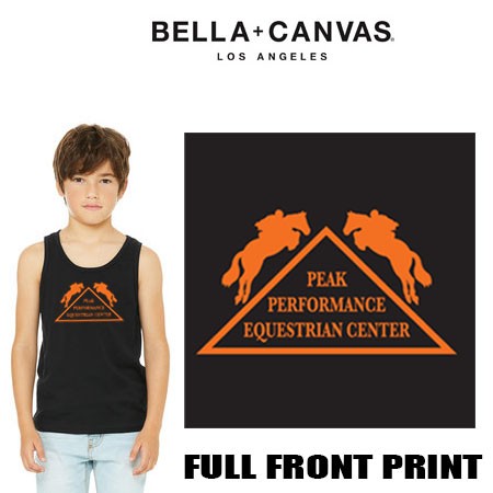 Peak Performance Equestrian Center Bella + Canvas Youth Unisex Jersey Tank