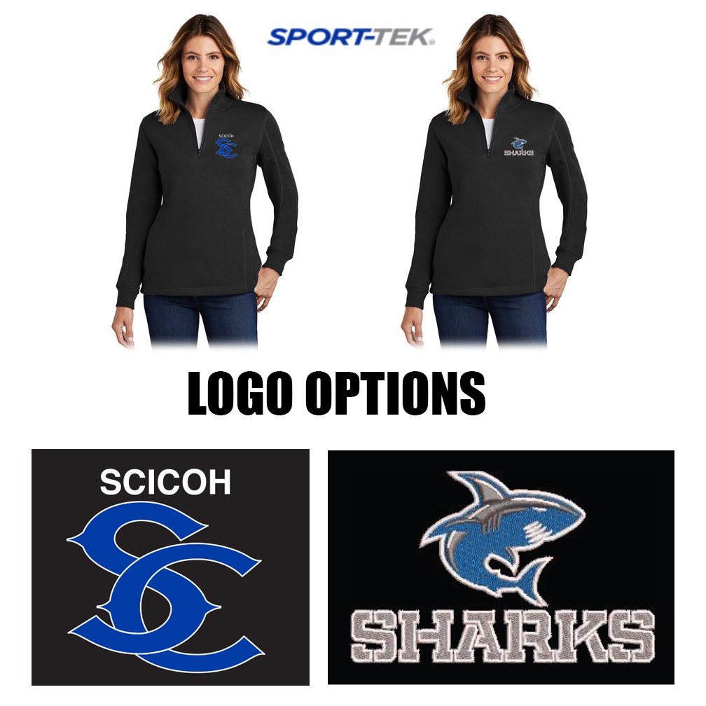 SciCoh Football & Cheer Sport-Tek® Ladies 1/4-Zip Sweatshirt