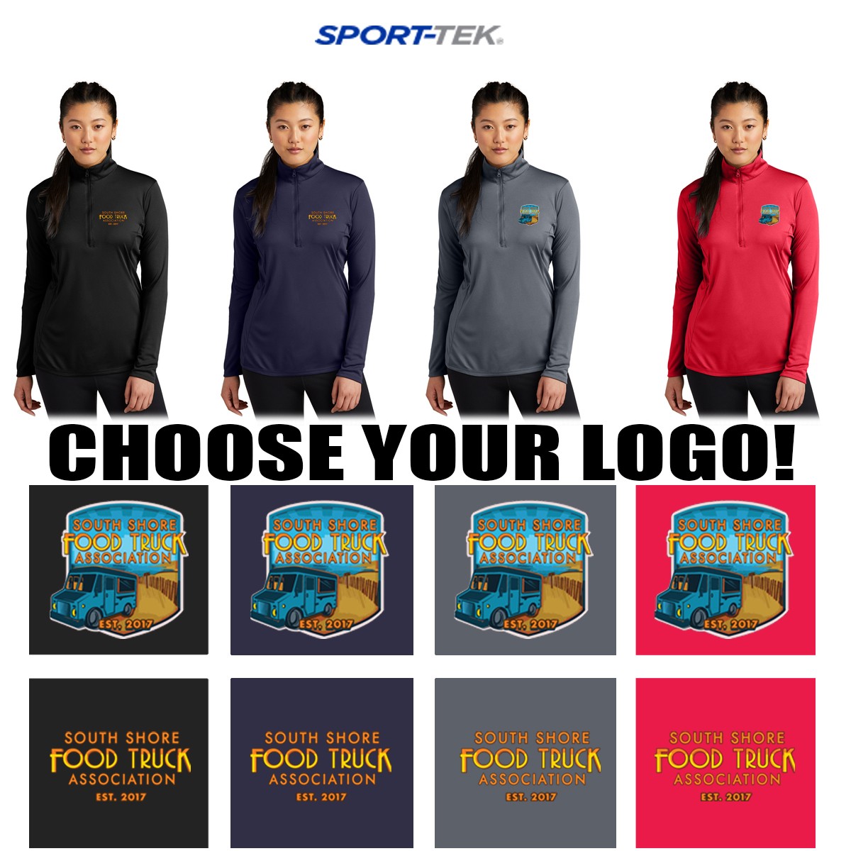 South Shore Food Truck Association SSFTA Sport-Tek® Ladies PosiCharge® Competitor™ 1/4-Zip Pullover, Ladies Fit