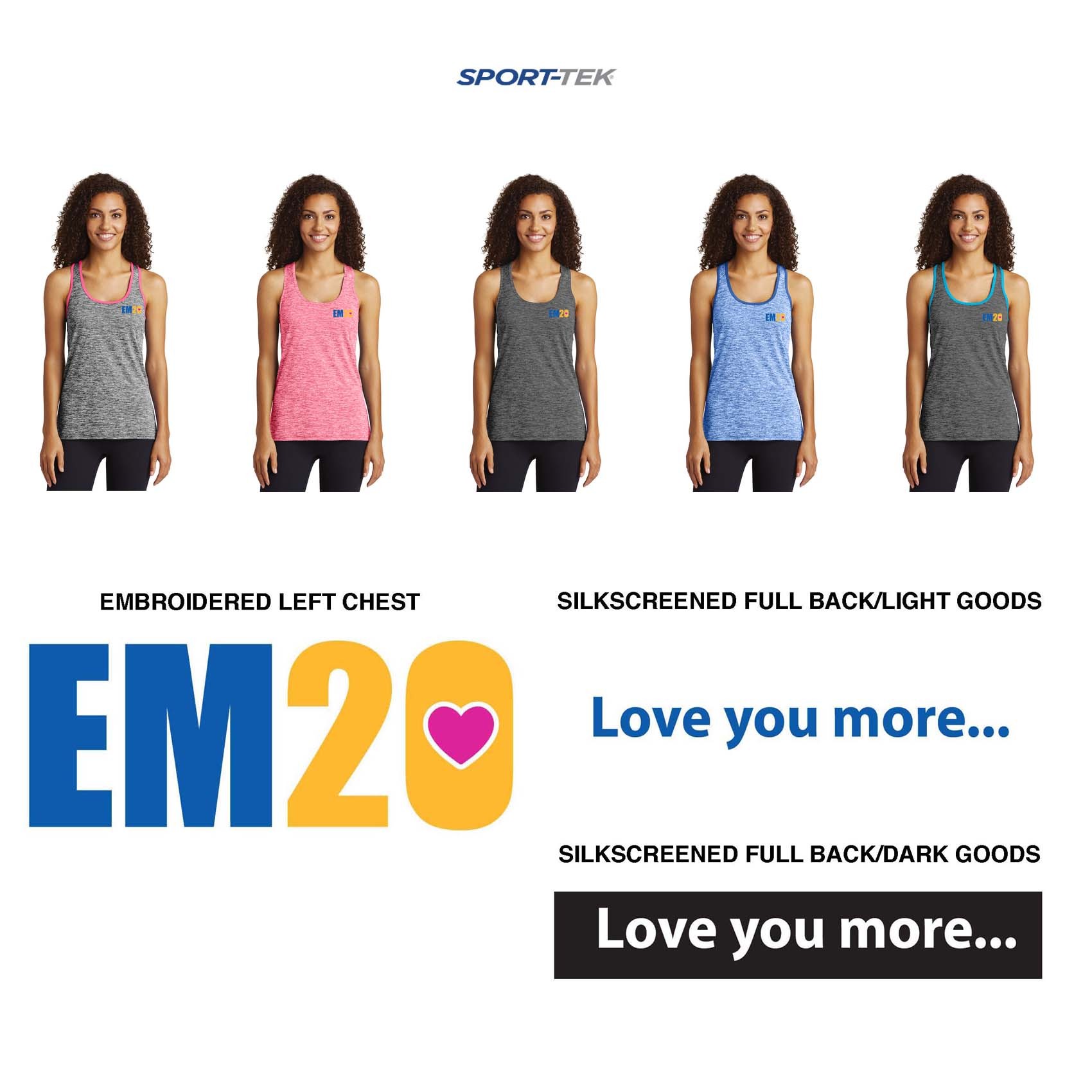 Emma Ryan Scholarship Fund Sport-Tek® Ladies PosiCharge® Electric Heather Racerback Tank