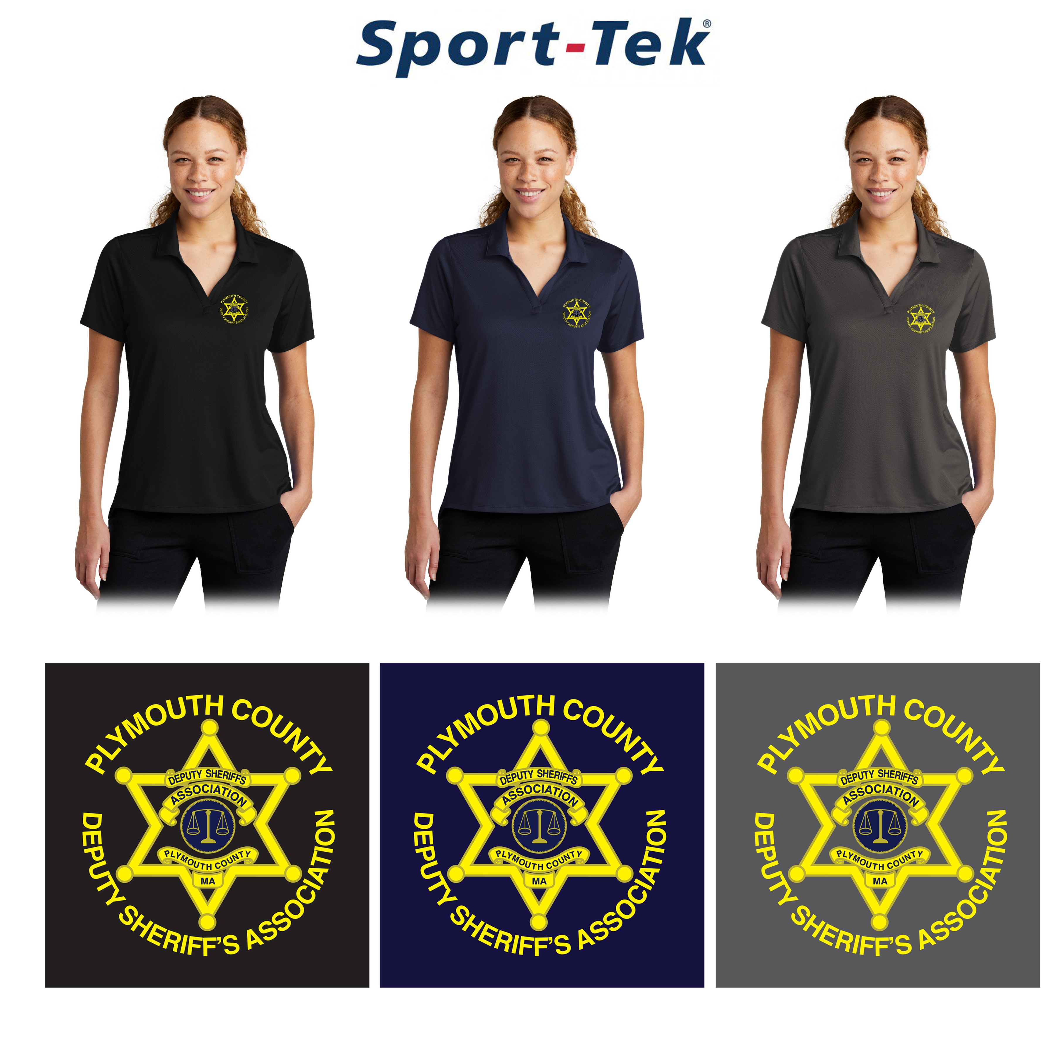Plymouth County Deputy Sheriffs Association Sport-Tek® Ladies Sideline Polo