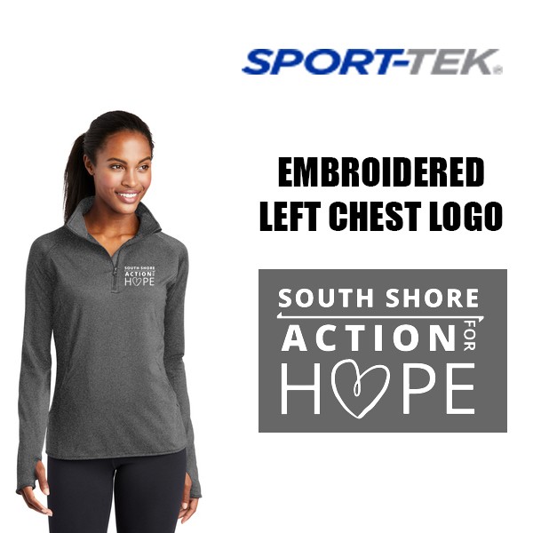South Shore Action For Hope Sport-Tek® Ladies Sport-Wick® Stretch 1/4-Zip Pullover