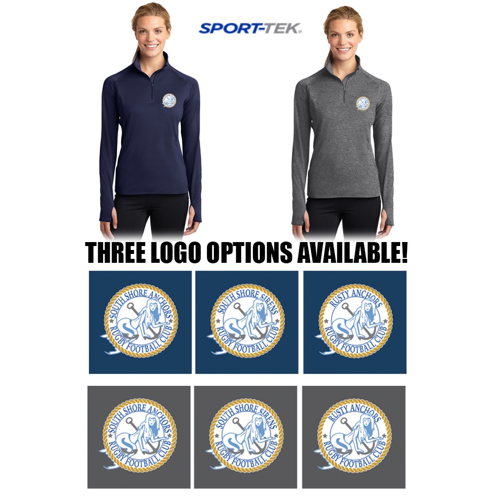 South Shore Anchors Sport-Tek® Ladies Sport-Wick® Stretch 1/2-Zip Pullover