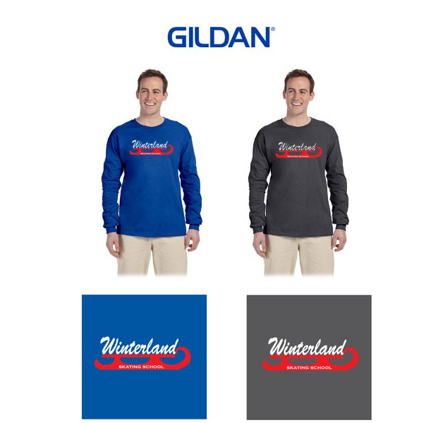 Winterland Skating School Gildan Long Sleeve Tee, Unisex Adult