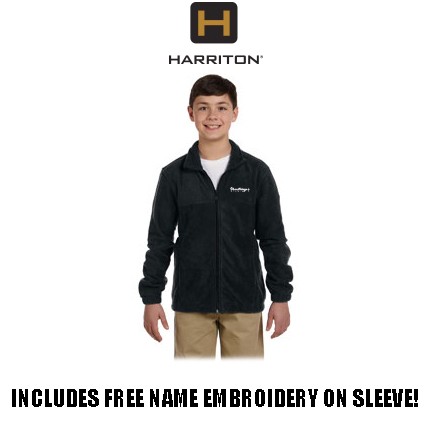 Shoestrings Studio Harriton Brand 8oz Full Zip Fleece for Youth