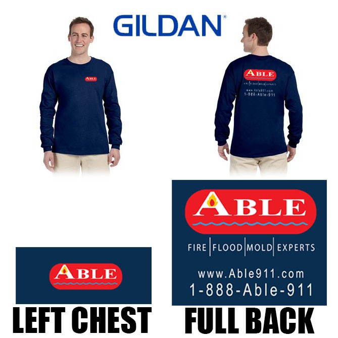 Able Corporate Ordering Gildan Adult Ultra Cotton® Long-Sleeve T-Shirt 