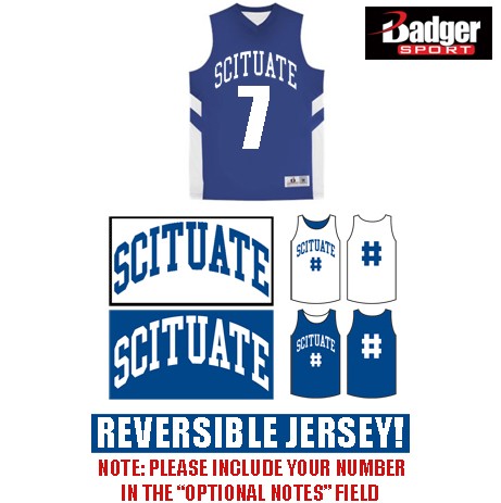 Scituate Basketball Badger B-Pivot Reversible Tank, Unisex Youth