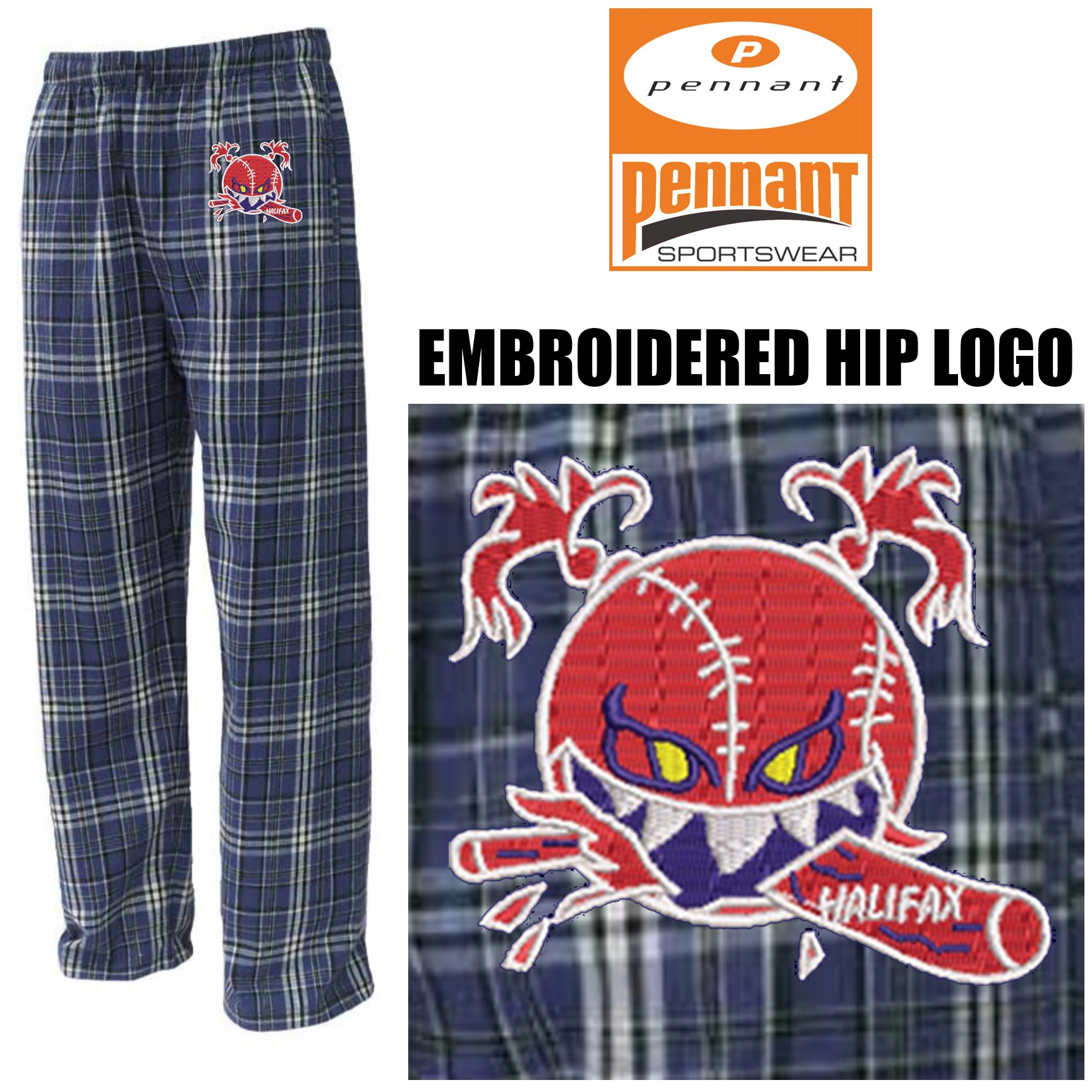 Halifax Girls Softball Pennant Flannel Pant (Youth)
