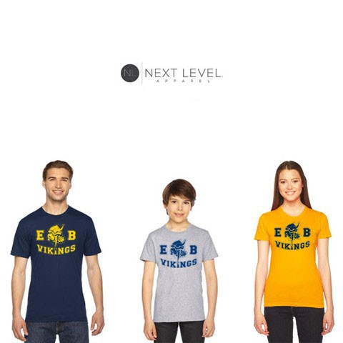 East Bridgewater Central School Next Level Cotton Crew T-Shirt, Deluxe/Special Fit