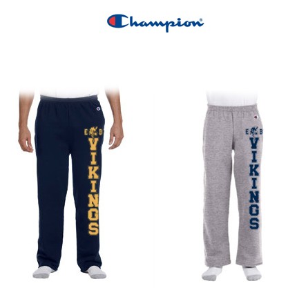 East Bridgewater Central School Champion Eco® 9 oz. Open-Bottom Fleece Pant with Pockets