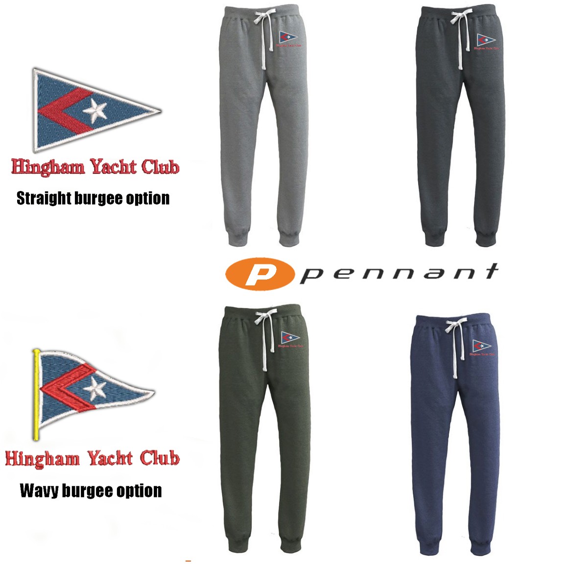Hingham Yacht Club Pennant Sportswear Throwback Jogger 8106