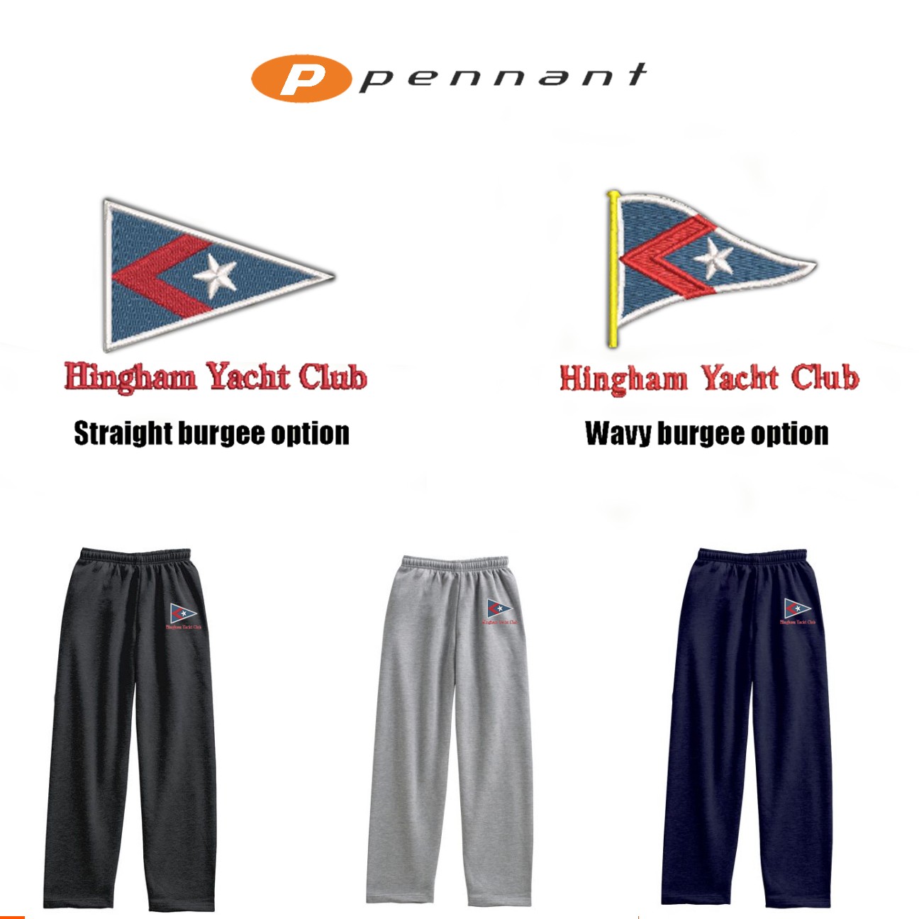 Hingham Yacht Club Pennant Sportswear Youth Super-10 Sweatpant Y706