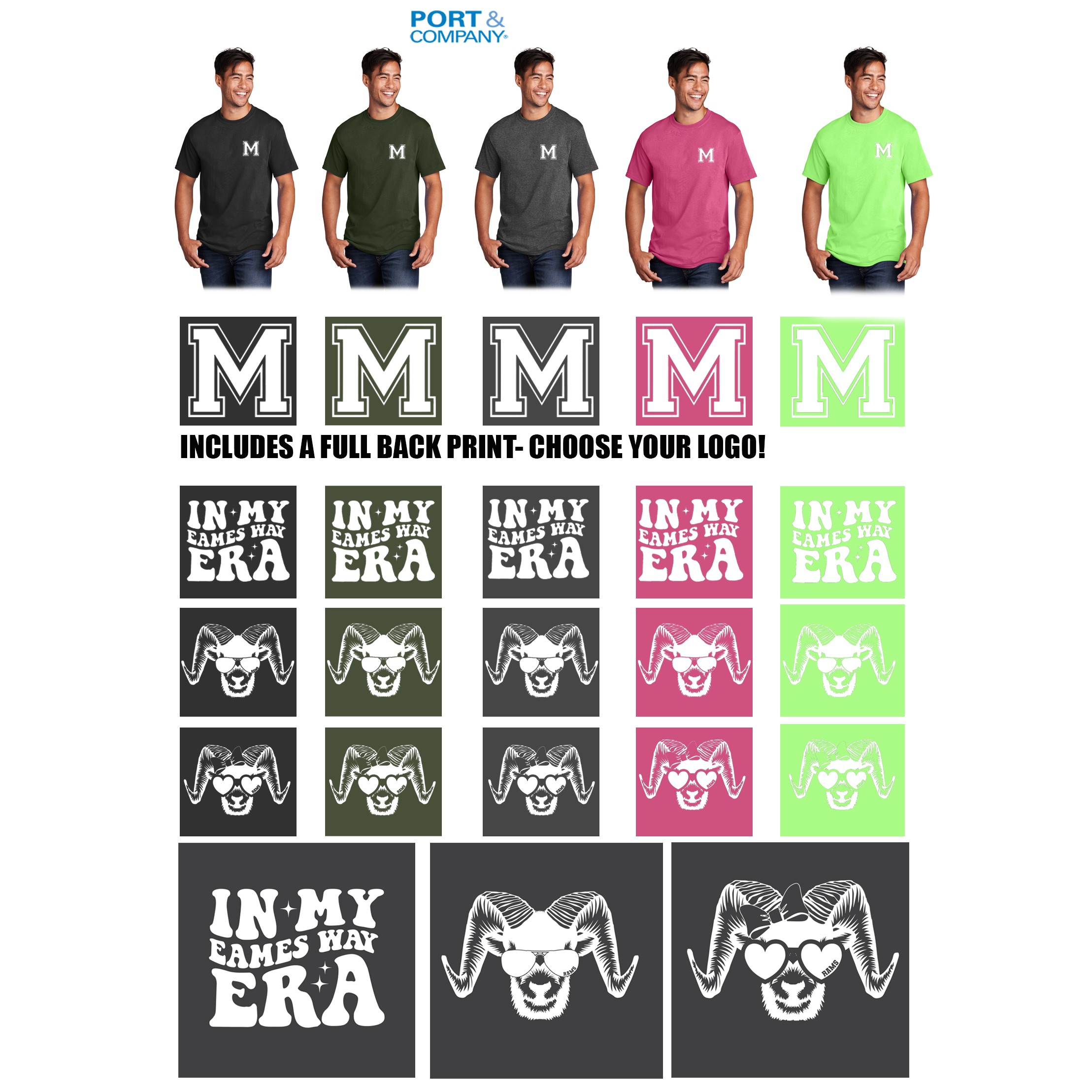 Eames Way School Marshfield Port & Company® Core Cotton Tee, Adult Men’s/Unisex