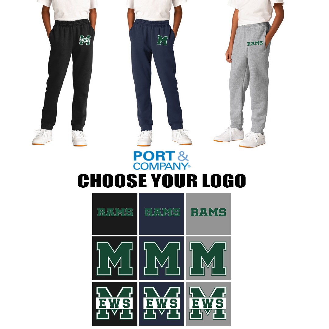 Eames Way School Port & Company ® Youth Core Fleece Jogger Style Sweatpant 