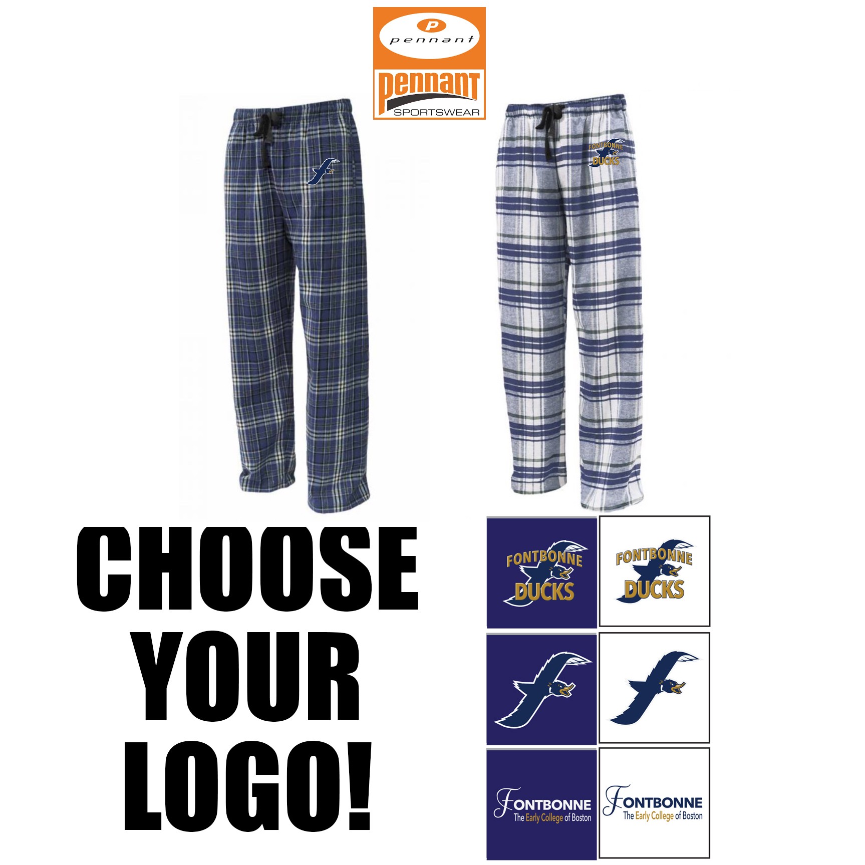 Fontbonne Academy Pennant FLNP Flannel Pant