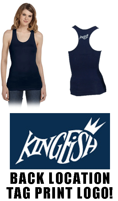 Kingfish Swim Team Next Level Apparel Ladies' Ideal Racerback Tank