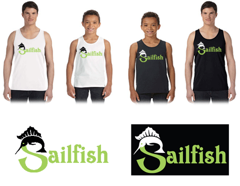 Sailfish Swim Team NES Bella & Canvas Brand Youth & Adult Jersey Tank