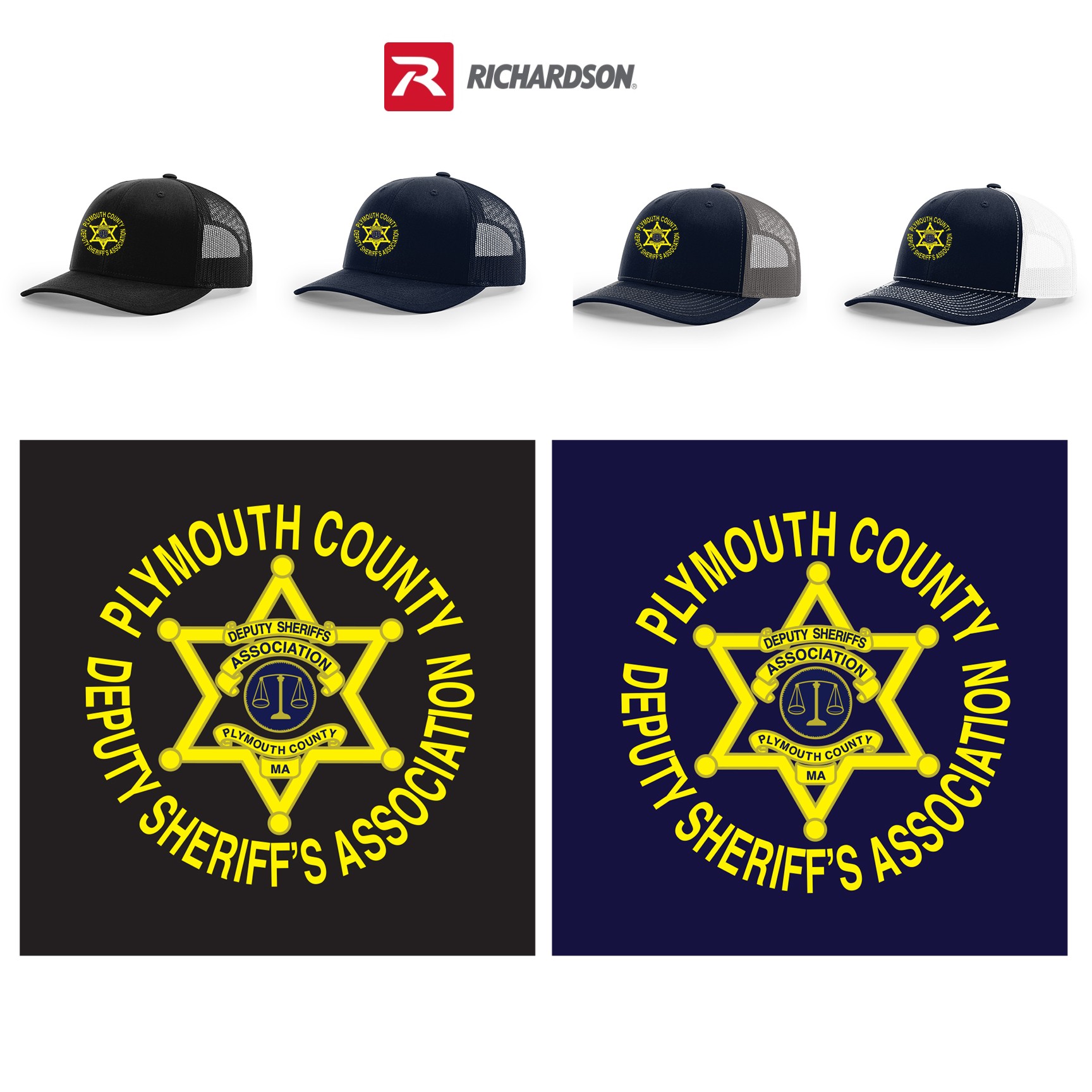 Plymouth County Deputy Sheriffs Association Richardson Trucker Cap