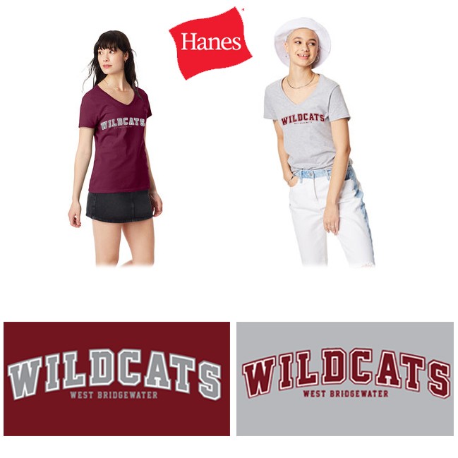 West Bridgewater Youth Football (& Cheer) Association Hanes Ladies' Nano-T® V-Neck T-Shirt
