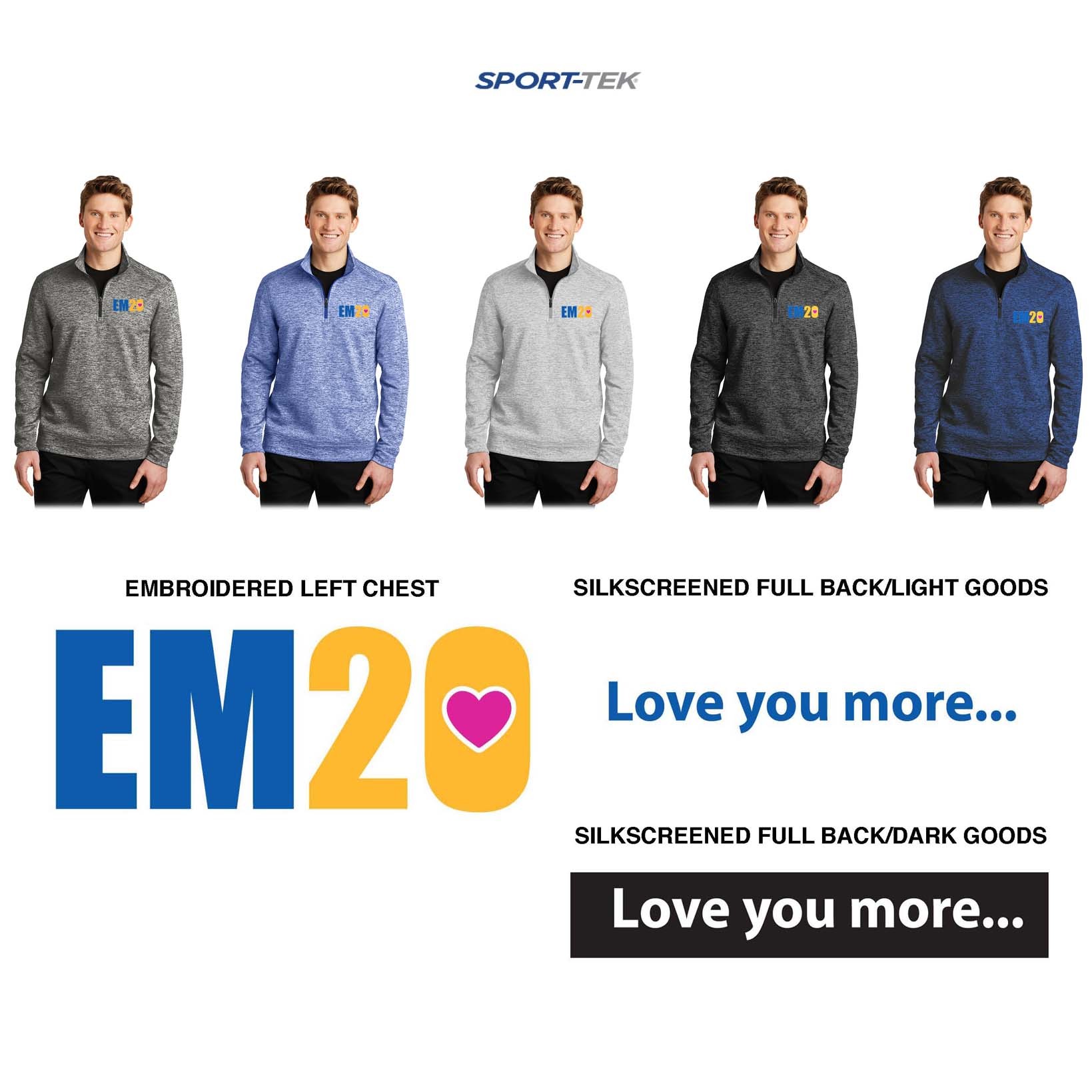 Emma Ryan Scholarship Fund Sport-Tek® PosiCharge® Electric Heather Fleece 1/4-Zip Pullover, Men’s/Adult Unisex