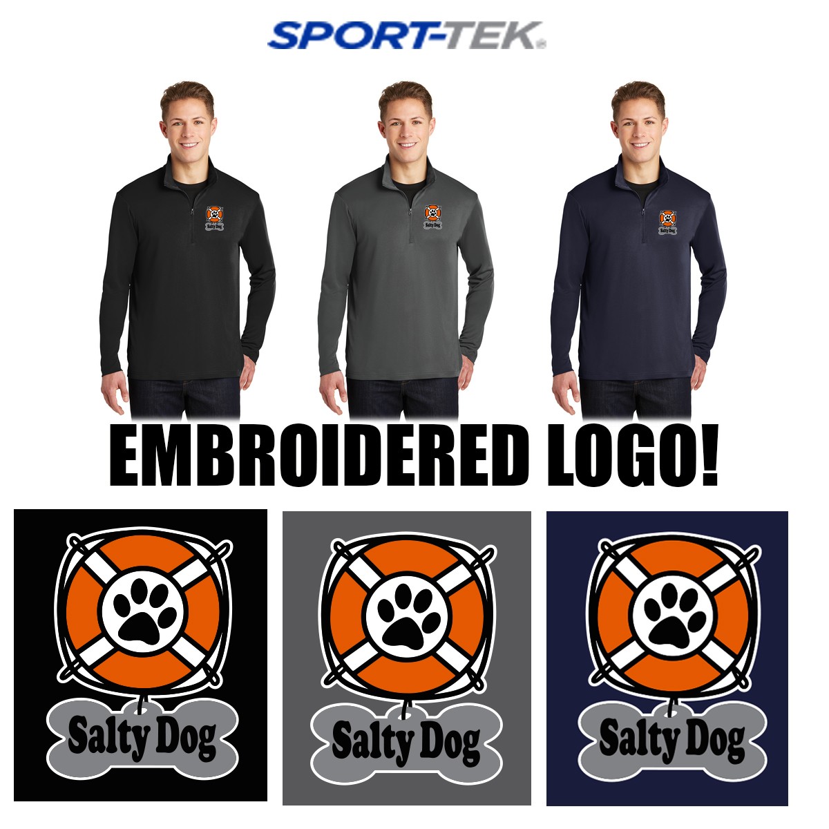 Salty Dog Doggy Daycare Sport-Tek® PosiCharge® Competitor™ 1/4-Zip Pullover