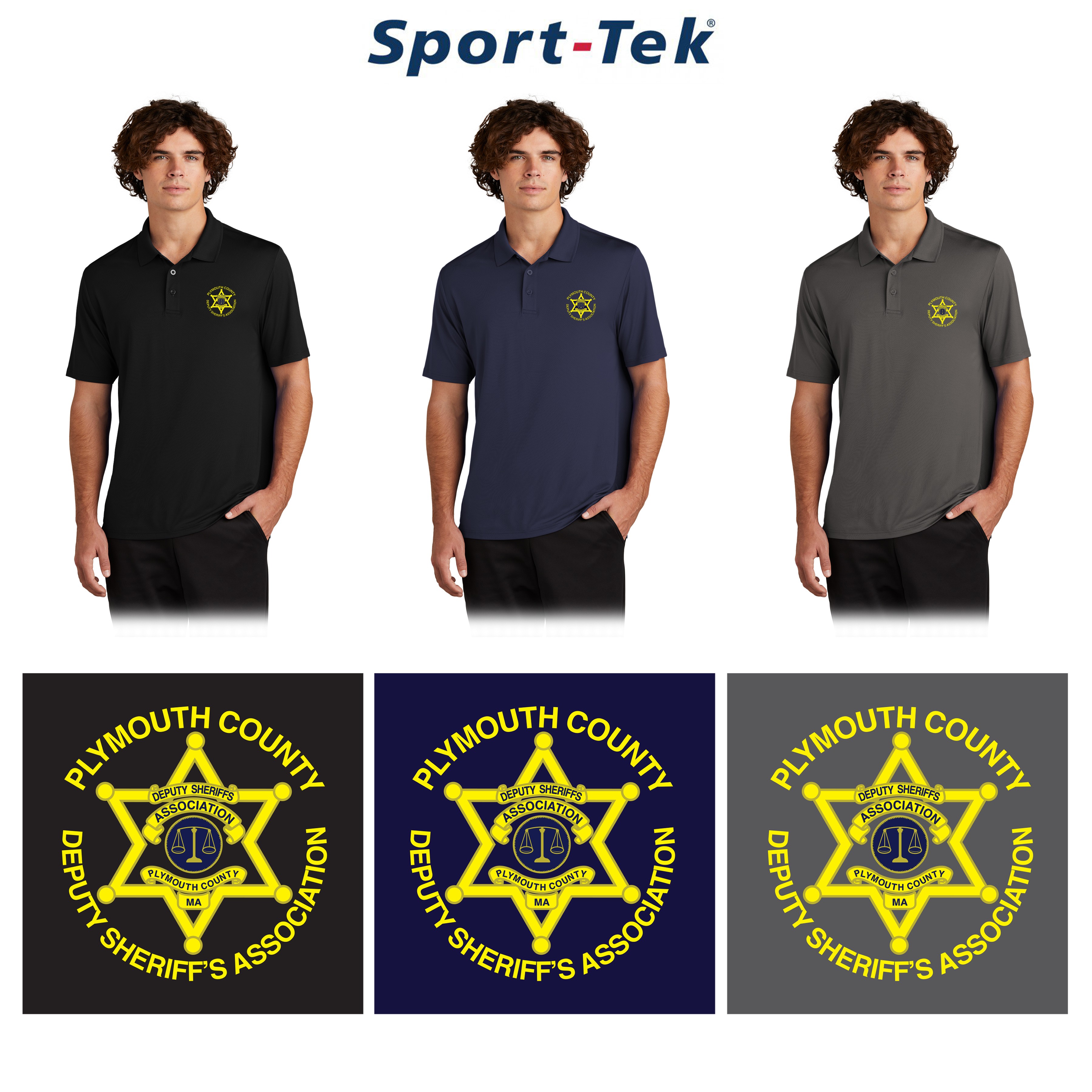 Plymouth County Deputy Sheriffs Association Sport-Tek® Sideline Polo