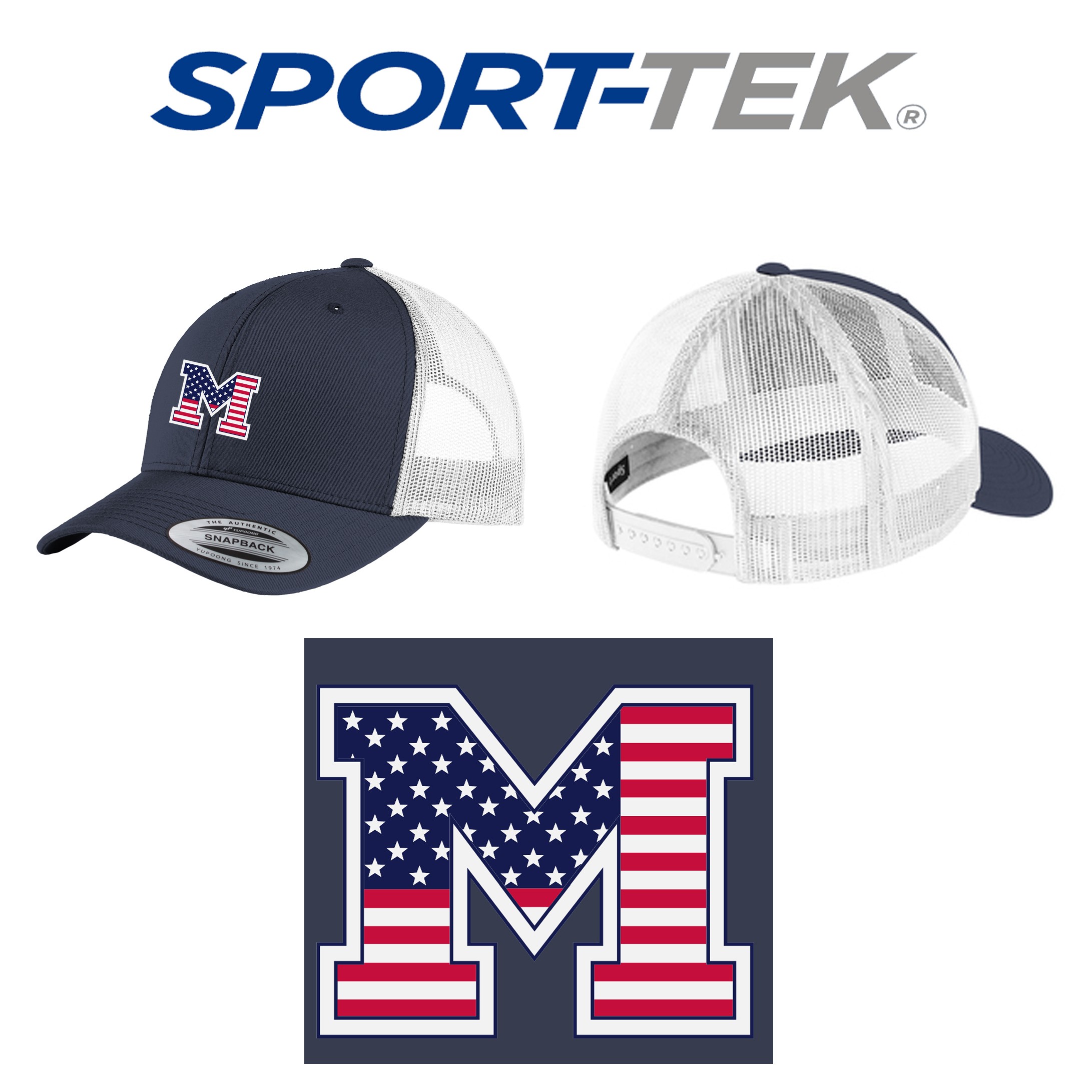 Friends Of Marshfield Hockey Sport-Tek YP Retro Trucker Cap, Special Limited Edition